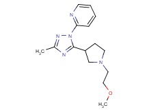 2-{5-[1-(2-methoxyethyl)pyrrolidin-3-yl]-3-methyl-1H-1,2,4-triazol-1-yl}pyridine