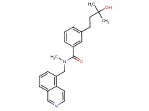 3-(3-hydroxy-3-methylbutyl)-N-(5-isoquinolinylmethyl)-N-methylbenzamide