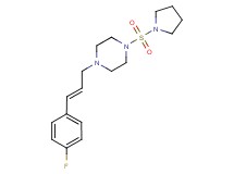 1-[(2E)-3-(4-fluorophenyl)prop-2-en-1-yl]-4-(pyrrolidin-1-ylsulfonyl)piperazine