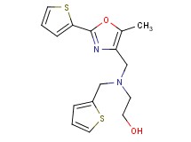 2-[{[5-methyl-2-(2-thienyl)-1,3-oxazol-4-yl]methyl}(2-thienylmethyl)amino]ethanol