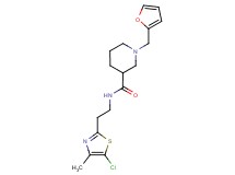 N-[2-(5-chloro-4-methyl-1,3-thiazol-2-yl)ethyl]-1-(2-furylmethyl)-3-piperidinecarboxamide