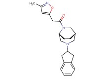 (1S*,5R*)-3-(2,3-dihydro-1H-inden-2-yl)-6-[(3-methyl-5-isoxazolyl)acetyl]-3,6-diazabicyclo[3.2.2]nonane