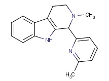 2-methyl-1-(6-methyl-2-pyridinyl)-2,3,4,9-tetrahydro-1H-beta-carboline
