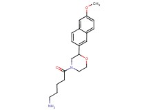 {5-[2-(6-methoxy-2-naphthyl)-4-morpholinyl]-5-oxopentyl}amine hydrochloride