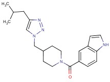 5-({4-[(4-isobutyl-1H-1,2,3-triazol-1-yl)methyl]piperidin-1-yl}carbonyl)-1H-indole