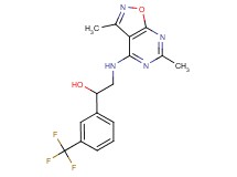 2-[(3,6-dimethylisoxazolo[5,4-d]pyrimidin-4-yl)amino]-1-[3-(trifluoromethyl)phenyl]ethanol