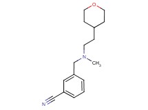 3-({methyl[2-(tetrahydro-2H-pyran-4-yl)ethyl]amino}methyl)benzonitrile