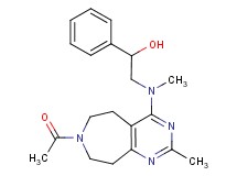 2-[(7-acetyl-2-methyl-6,7,8,9-tetrahydro-5H-pyrimido[4,5-d]azepin-4-yl)(methyl)amino]-1-phenylethanol
