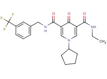 1-cyclopentyl-N-ethyl-4-oxo-N'-[3-(trifluoromethyl)benzyl]-1,4-dihydro-3,5-pyridinedicarboxamide