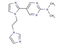 5-{1-[2-(1H-imidazol-1-yl)ethyl]-1H-imidazol-2-yl}-N,N-dimethylpyrimidin-2-amine