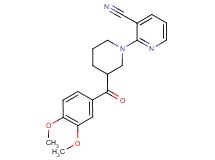 2-[3-(3,4-dimethoxybenzoyl)piperidin-1-yl]nicotinonitrile