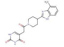 5-{2-[4-(4-methyl-1H-benzimidazol-2-yl)-1-piperidinyl]-2-oxoethyl}-2,4(1H,3H)-pyrimidinedione