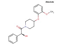 (1S)-2-[4-(2-methoxyphenoxy)-1-piperidinyl]-2-oxo-1-phenylethanol