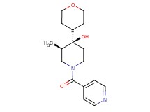 (3R*,4R*)-1-isonicotinoyl-3-methyl-4-(tetrahydro-2H-pyran-4-yl)-4-piperidinol