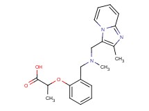 2-[2-({methyl[(2-methylimidazo[1,2-a]pyridin-3-yl)methyl]amino}methyl)phenoxy]propanoic acid