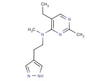 5-ethyl-N,2-dimethyl-N-[2-(1H-pyrazol-4-yl)ethyl]pyrimidin-4-amine