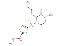 4-[(2-butyl-4-methyl-3-oxo-1-piperazinyl)sulfonyl]-N-methyl-2-thiophenecarboxamide
