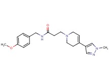 N-(4-methoxybenzyl)-3-[4-(1-methyl-1H-pyrazol-4-yl)-3,6-dihydropyridin-1(2H)-yl]propanamide