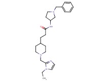 N-(1-benzyl-3-pyrrolidinyl)-3-{1-[(1-ethyl-1H-imidazol-2-yl)methyl]-4-piperidinyl}propanamide