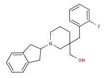 [1-(2,3-dihydro-1H-inden-2-yl)-3-(2-fluorobenzyl)-3-piperidinyl]methanol