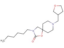 3-hexyl-8-(tetrahydrofuran-3-ylmethyl)-1-oxa-3,8-diazaspiro[4.5]decan-2-one