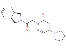 2-{2-[(3aR*,7aS*)-1,3,3a,4,7,7a-hexahydro-2H-isoindol-2-yl]-2-oxoethyl}-5-pyrrolidin-1-ylpyridazin-3(2H)-one