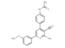 N-{4-[2-amino-3-cyano-6-(3-methoxyphenyl)pyridin-4-yl]phenyl}acetamide