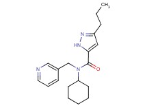 N-cyclohexyl-3-propyl-N-(3-pyridinylmethyl)-1H-pyrazole-5-carboxamide