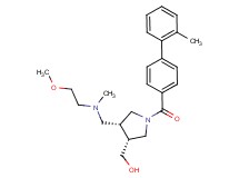 {(3R*,4R*)-4-{[(2-methoxyethyl)(methyl)amino]methyl}-1-[(2'-methylbiphenyl-4-yl)carbonyl]pyrrolidin-3-yl}methanol
