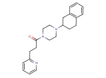 1-[3-(2-pyridinyl)propanoyl]-4-(1,2,3,4-tetrahydro-2-naphthalenyl)piperazine