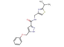 N-[(2-isopropyl-1,3-thiazol-4-yl)methyl]-5-(phenoxymethyl)-1H-pyrazole-3-carboxamide