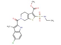 methyl 6-[(5-chloro-3-methyl-1H-indol-2-yl)carbonyl]-2-[(ethylamino)sulfonyl]-4,5,6,7-tetrahydrothieno[2,3-c]pyridine-3-carboxylate