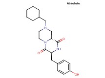 (3S,9aR)-8-(cyclohexylmethyl)-3-(4-hydroxybenzyl)tetrahydro-2H-pyrazino[1,2-a]pyrazine-1,4(3H,6H)-dione