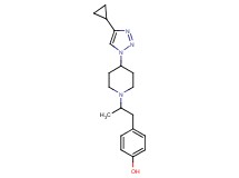 4-{2-[4-(4-cyclopropyl-1H-1,2,3-triazol-1-yl)-1-piperidinyl]propyl}phenol