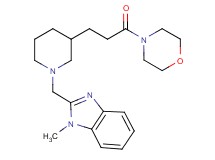 1-methyl-2-({3-[3-(4-morpholinyl)-3-oxopropyl]-1-piperidinyl}methyl)-1H-benzimidazole