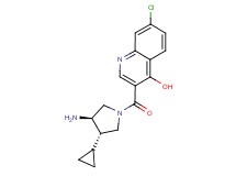 3-{[(3R*,4S*)-3-amino-4-cyclopropylpyrrolidin-1-yl]carbonyl}-7-chloroquinolin-4-ol