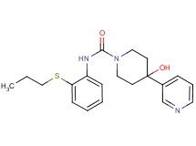 4-hydroxy-N-[2-(propylthio)phenyl]-4-pyridin-3-ylpiperidine-1-carboxamide