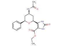 ethyl 5-[(2S*,4R*,6R*)-4-(acetylamino)-6-phenyltetrahydro-2H-pyran-2-yl]-2-oxo-2,3-dihydro-1H-imidazole-4-carboxylate
