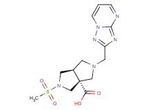 (3aR*,6aR*)-2-(methylsulfonyl)-5-([1,2,4]triazolo[1,5-a]pyrimidin-2-ylmethyl)hexahydropyrrolo[3,4-c]pyrrole-3a(1H)-carboxylic acid