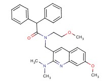N-{[2-(dimethylamino)-7-methoxy-3-quinolinyl]methyl}-N-(2-methoxyethyl)-2,2-diphenylacetamide