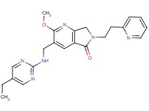 3-{[(5-ethylpyrimidin-2-yl)amino]methyl}-2-methoxy-6-(2-pyridin-2-ylethyl)-6,7-dihydro-5H-pyrrolo[3,4-b]pyridin-5-one