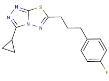 3-cyclopropyl-6-[3-(4-fluorophenyl)propyl][1,2,4]triazolo[3,4-b][1,3,4]thiadiazole