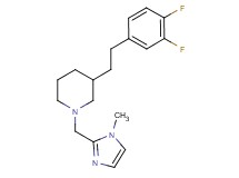 3-[2-(3,4-difluorophenyl)ethyl]-1-[(1-methyl-1H-imidazol-2-yl)methyl]piperidine
