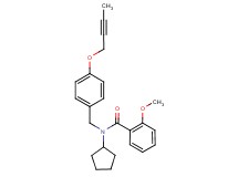 N-[4-(2-butyn-1-yloxy)benzyl]-N-cyclopentyl-2-methoxybenzamide