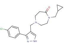 1-{[3-(4-chlorophenyl)-1H-pyrazol-4-yl]methyl}-4-(cyclopropylmethyl)-1,4-diazepan-5-one