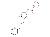 N-[5-oxo-1-(3-phenylpropyl)-3-pyrrolidinyl]-1,2,3-thiadiazole-4-carboxamide