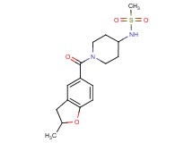 N-{1-[(2-methyl-2,3-dihydro-1-benzofuran-5-yl)carbonyl]-4-piperidinyl}methanesulfonamide