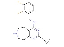 2-cyclopropyl-N-(2,3-difluorobenzyl)-6,7,8,9-tetrahydro-5H-pyrimido[4,5-d]azepin-4-amine dihydrochloride