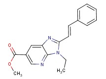 methyl 3-ethyl-2-[(E)-2-phenylvinyl]-3H-imidazo[4,5-b]pyridine-6-carboxylate