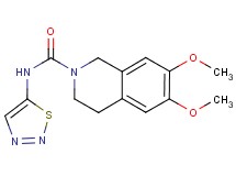 6,7-dimethoxy-N-1,2,3-thiadiazol-5-yl-3,4-dihydroisoquinoline-2(1H)-carboxamide